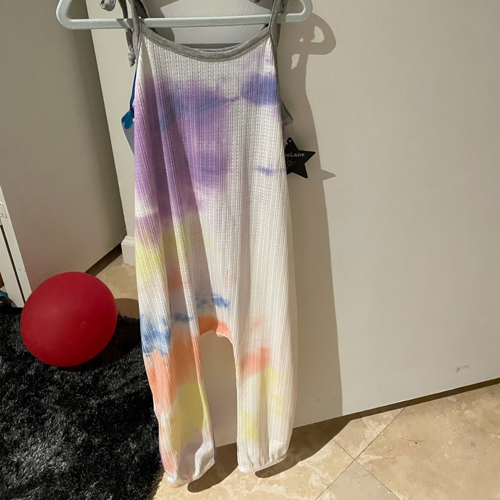 Pixie Lane girl’s jumpsuit tie dye size 4